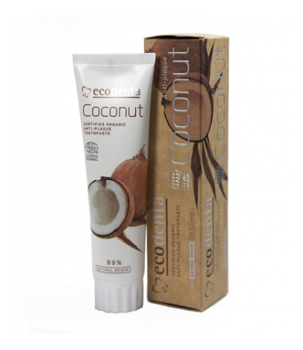 Ecodenta Tandpasta Anti-Plaque Coconut 100 ml