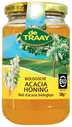 De Traay Acacia Honing Biologisch 350 Gramm