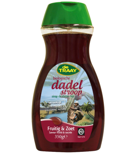De Traay Dadelstroop Fruitig & Zoet Biologisch 350 Gramm