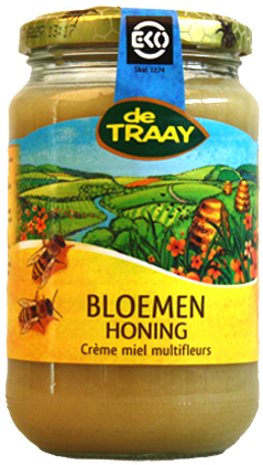 De Traay Bloemenhoning Crème Biologisch 350 Gramm