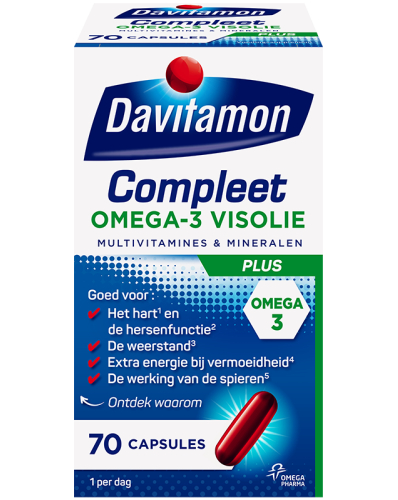 Davitamon Compleet Plus Omega-3 Visolie