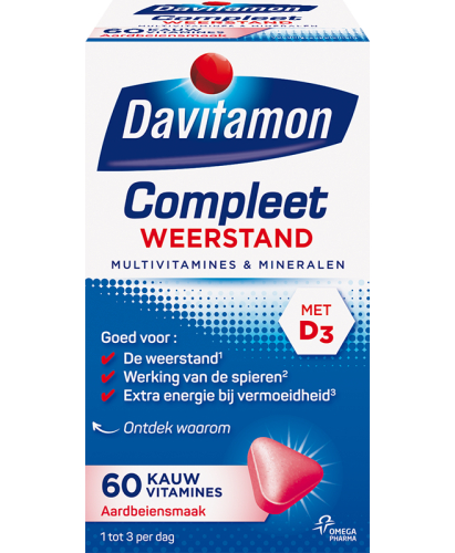 Davitamon Compleet Weerstand Kauwvitamines Bosvruchten 60 chewable tablets