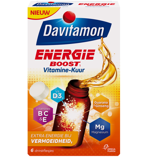 Davitamon Energie Boost Vitamine-Kuur 6 x 15 Ml