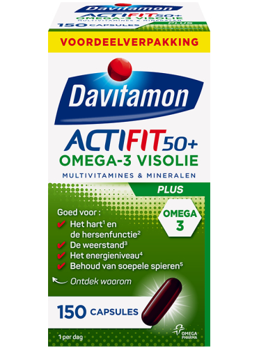 Davitamon Actifit 50+ Omega-3 Visolie