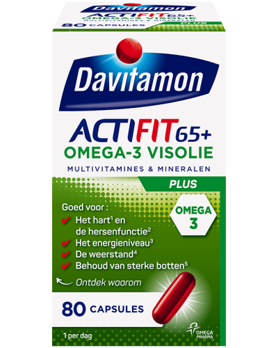 Davitamon Actifit 65+ Omega-3 Visolie