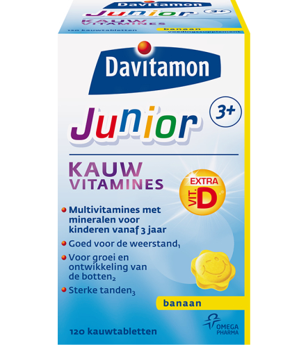 Davitamon Junior Kauwvitamines Banaan