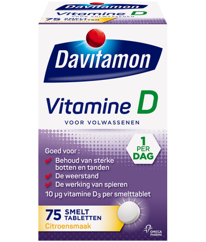 Davitamon Vitamine D voor Volwassenen 75 tablets