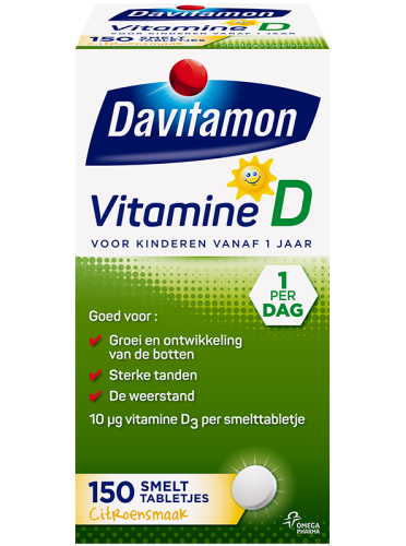 Davitamon Vitamine D3 voor Kinderen vanaf 1 jaar