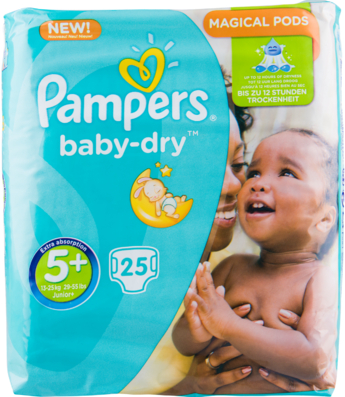Pampers Baby-Dry 5+ 13-25 kg Junior 25 Stücke