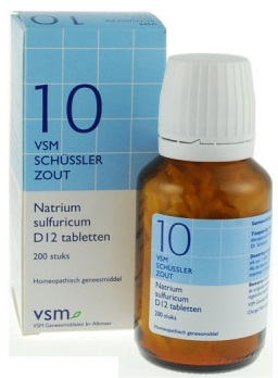 VSM Natrium Sulfuricum D12 Schussler 10 200 tabletten