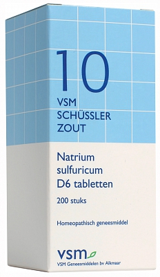 VSM Natrium Sulfuricum D6 Schussler 10 200 tablets