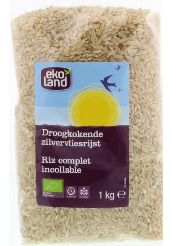 Ekoland Droogkokende Zilvervliesrijst Biologisch 1000 gram