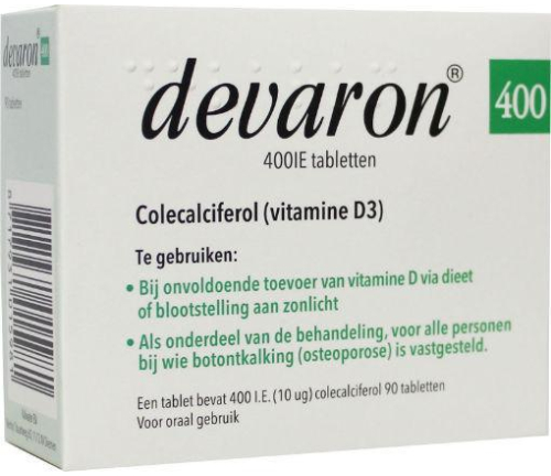 90 tabletten Devaron Vitamine D3 400IE