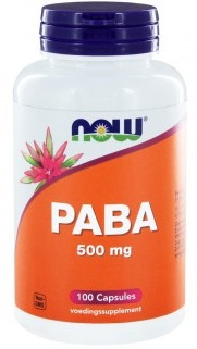 100 Kapseln NOW PABA 500 mg