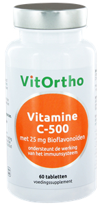 VitOrtho Vitamine C-500 met 25 mg Bioflavonoïden 60 Tabletten