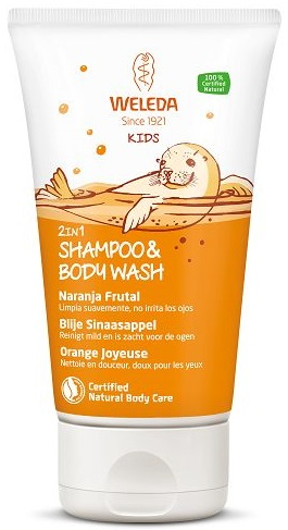 150 ml Weleda Kids 2 in 1 Shampoo & Body Wash Blije Sinaasappel