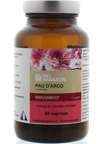 Rio Amazon Pau D'Arco Lapacho Immuunbast 60 Kapseln