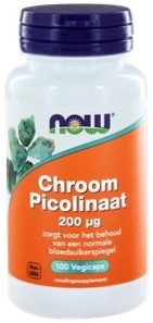 100 Kapseln NOW Chroom Picolinaat 200 mcg