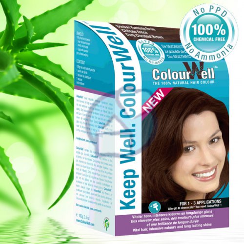 ColourWell Natuurlijke Haarkleuring Donker Kastanje Bruin