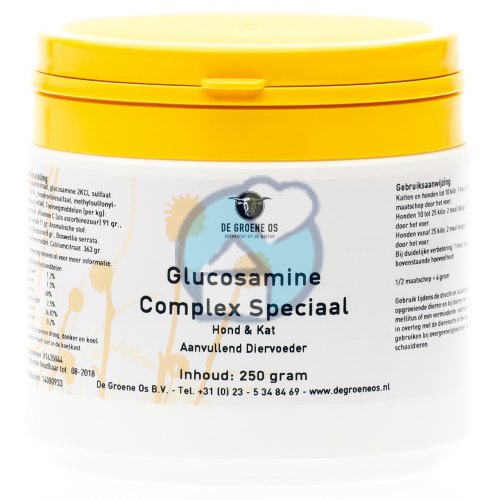 250 gram De Groene Os Veterinair Glucosamine Complex Speciaal Hond & Kat