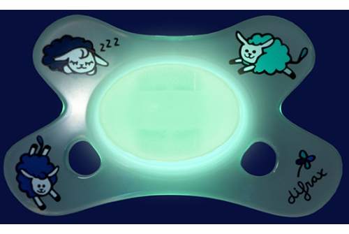 Difrax Fopspeen Dental 0-6 Maanden Glow-In-The-Dark