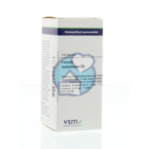  VSM Enkelvoudige Homeopathie Ferrum Metallicum D6