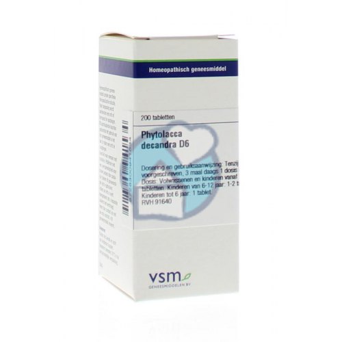 VSM Enkelvoudige Homeopathie Phytolacca Decandra D6