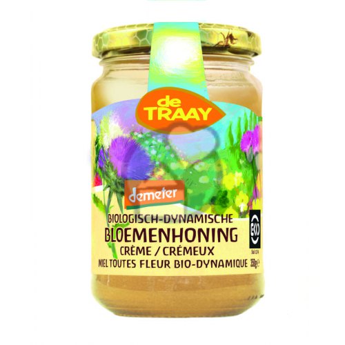 De Traay Bloemenhoning Crème Biologisch-Dynamisch 350 Gramm