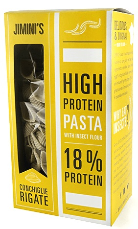 High Protein Pasta with Insect Flour Macaroni Rigate Jimini's 200 gram