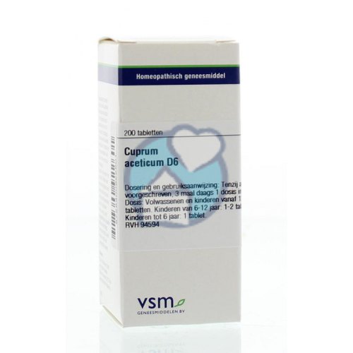 VSM Enkelvoudige Homeopathie Cuprum Aceticum D6