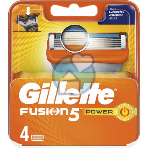Gillette Fusion 5 Power Scheermesjes 4 Stücke