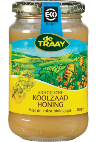 De Traay Koolzaad Honing Biologisch 450 Gramm