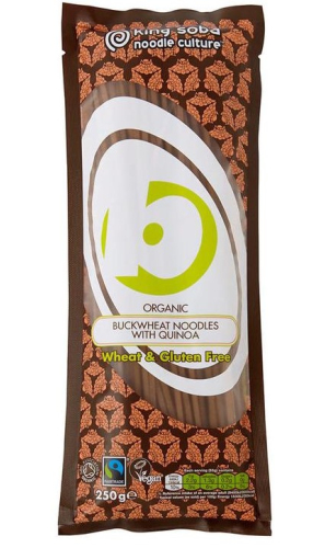 King Soba Buckwheat Noodles with Quinoa Biologisch 250 Gramm