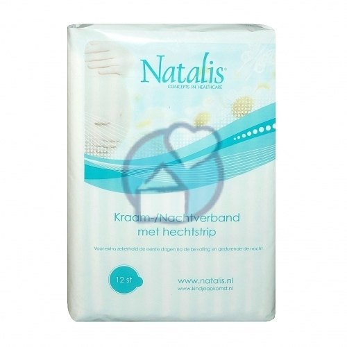 12 stuks Natalis Kraam- Nachtverband Met Hechtstrip