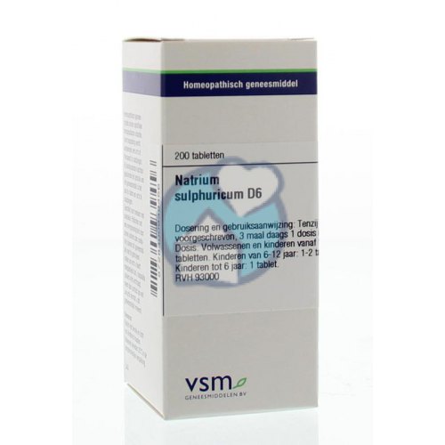 VSM Enkelvoudige Homeopathie Natrium Sulphuricum D6