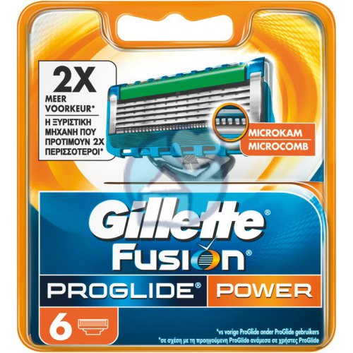 Gillette Fusion ProGlide Power Scheermesjes 6 pieces