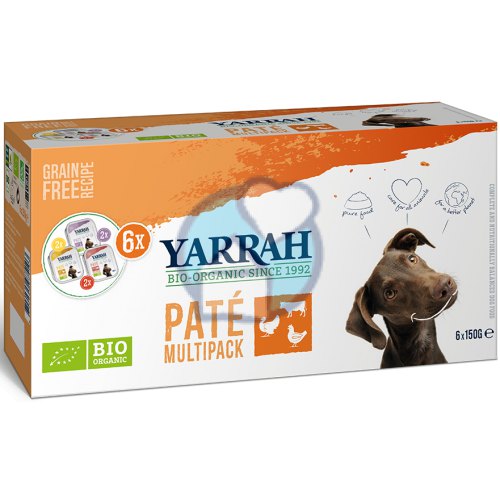 Yarrah Hondenvoer Paté Multipack Biologisch