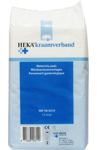 Van Heek Medical Heka Kraamverband 12 Stücke