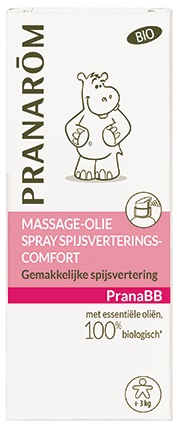 15 ml Pranarom PranaBB Massage-Olie Spray Spijsverterings-Comfort Biologisch