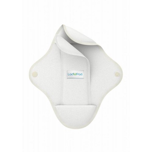 LadyPad Wasbaar Maandverband Pad & Liner Wit maat L