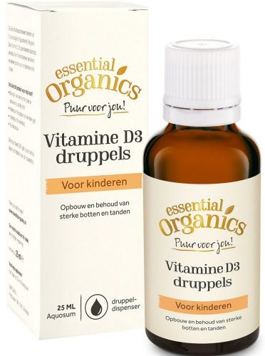 25 ml Essential Organics Puur Vitamine D3 Druppels