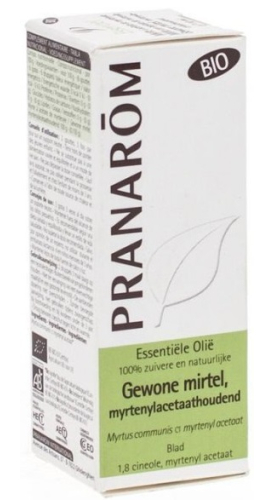 10 ml Pranarom Gewone Mirtel Myrtenylacetaathoudend - Myrtus Communis Essentiële Olie Biologisch