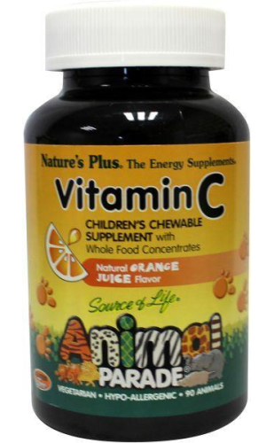 90 chewable tablets Natures Plus Animal Parade Vitamine C