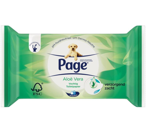 Page Vochtig Toiletpapier Aloe Vera 42 Stücke
