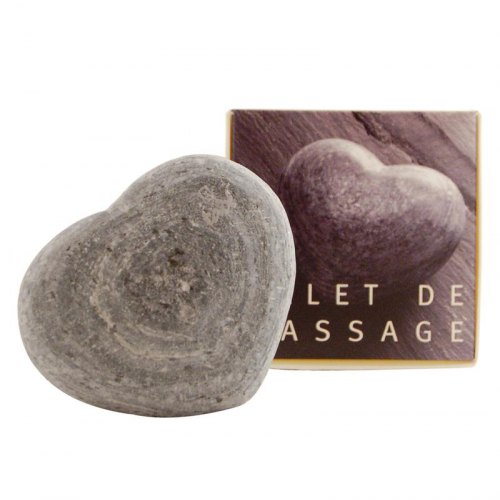Aleppo Soap Massage Hart Leisteen Zwart 1 Stücke