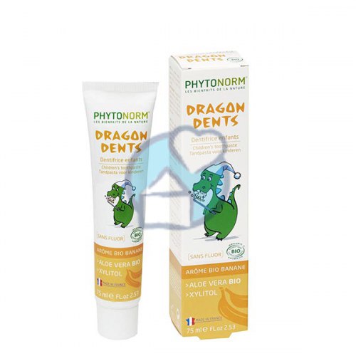 Phytonorm Dragon Dents Kindertandpasta Aloe Vera Banaan Biologisch