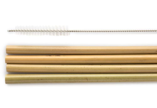 The Humble Co. Bamboe Rietjes & Borsteltje 4 Stücke