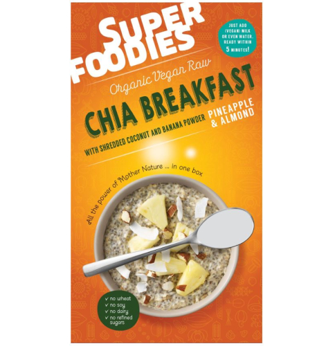Superfoodies Chia Breakfast Pineapple & Almond Biologisch