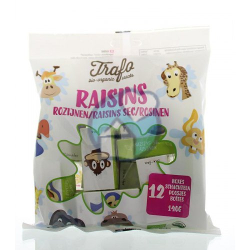 144 gram Trafo Rozijnen Doosjes Biologisch