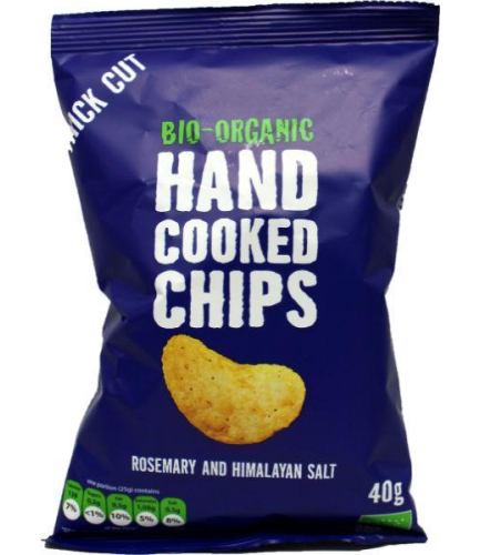 40 gram Trafo Handcooked Chips Rosemary & Himalaya Salt Biologisch